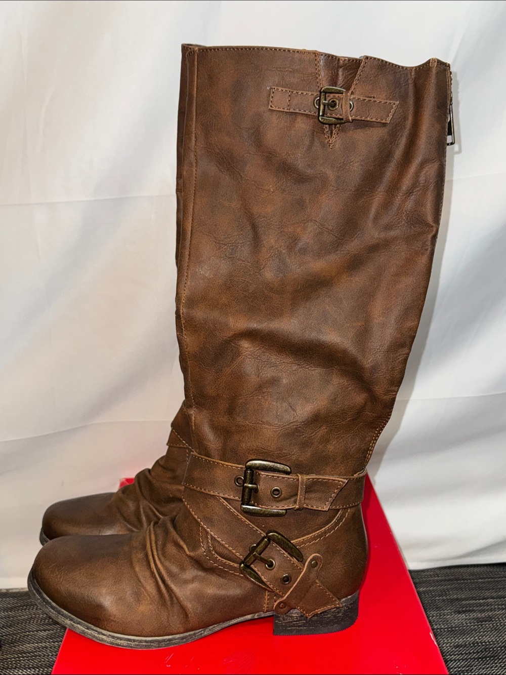Carlos Santana Brown Leather Boots